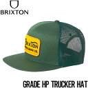 【送料無料】 メッシュキャップ 帽子 BRIXTON ブリクストン GRADE HP TRUCKER HAT 11645 TKGTG 日本代理店正規品