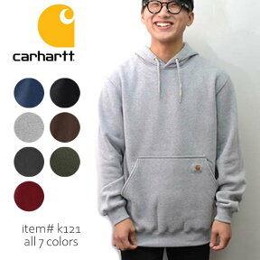 カーハート/carhartt K121 メンズ トップス スウェット Midweight Hooded Pullover Sweatshirt パーカー プルオーバー ブルー チャコール ネイビー アッシュ ポケット 【あす楽】