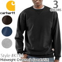 カーハート トップス メンズ カーハート/carhartt K124 メンズ トップス スウェット Midweight Crewneck Sweatshirt プルオーバー ヘザーグレー ネイビー ブラック クルーネック【あす楽】