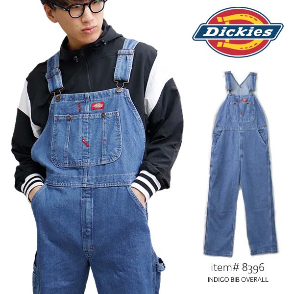 ディッキーズ/Dickies Stone Wash Bib Overall　インディゴオーバーオール 8396 SNB INDIGO BLUE DENIM デニム サロペット メンズ インディゴ つなぎ 作業着 パンツ【あす楽】【送料無料】