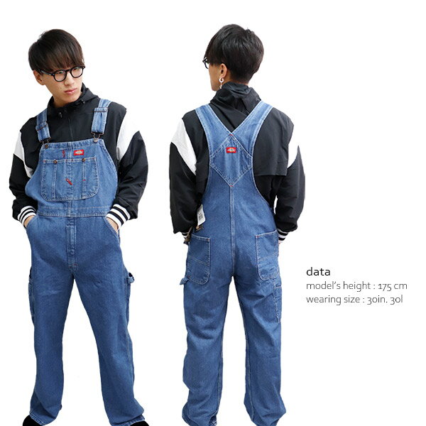 ディッキーズ/Dickies Stone Wash Bib Overall　インディゴオーバーオール 8396 SNB INDIGO BLUE DENIM デニム サロペット メンズ インディゴ つなぎ 作業着 パンツ【あす楽】【送料無料】