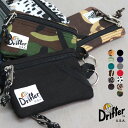 Drifter/ドリフター/KEY COIN POUCH 新色追加！ キー コイン ポーチ 8Color 単色 キーケース コインケース カードケース ICカード 小銭 鍵 持ち運び便利 スモールサイズ メンズ レディース ギフト プレゼント /ネコポス発送送料無料！