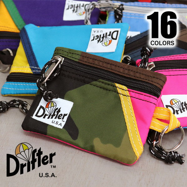 ドリフター 新色追加★Drifter/ドリフター　KEY COIN POUCH キー コイン ポーチ 16Color キーケース コインケース カードケース ICカード 小銭 鍵 持ち運び便利 スモールサイズ メンズ レディース ギフト プレゼント【ネコポス発送送料無料！】