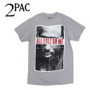 トゥーパック/2PAC ALL EYES ON ME GRAY グレー Tシャツ ロックT バンドT ヒップホップ ロゴT 正規品 本物【ネコポスのみ送料無料】