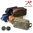 ロスコ /Rothco 8126 / 81260 / 2726 CANVAS TRAVEL KIT BAG ポーチ コスメポーチ 小物入れ マチ付き 持ち手付き...