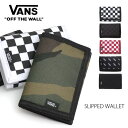 バンズ/VANS SLIPPED WALLET VN000C32 財布 3つ折り チェック プレゼント カードケース ID マジックテープ 誕生日 ホワイト ブラック カモ レトロ【ネコポス発送のみ送料無料】