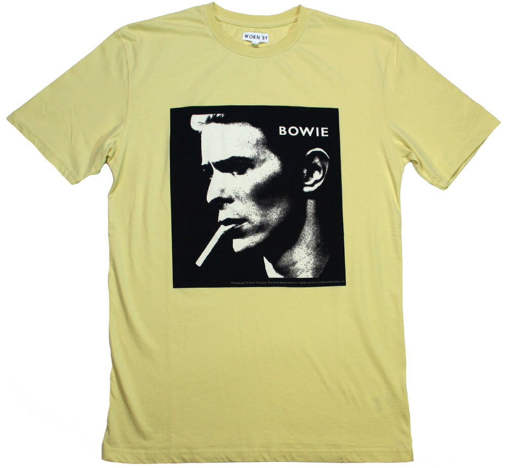  David Bowie / Portrait Tee (Yellow Overdye) -  デヴィッド・ボウイ Tシャツ