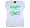 [Amplified] Ramones / Green Foil Tee (White) (Womens) - [Avt@Ch] [Y TVc