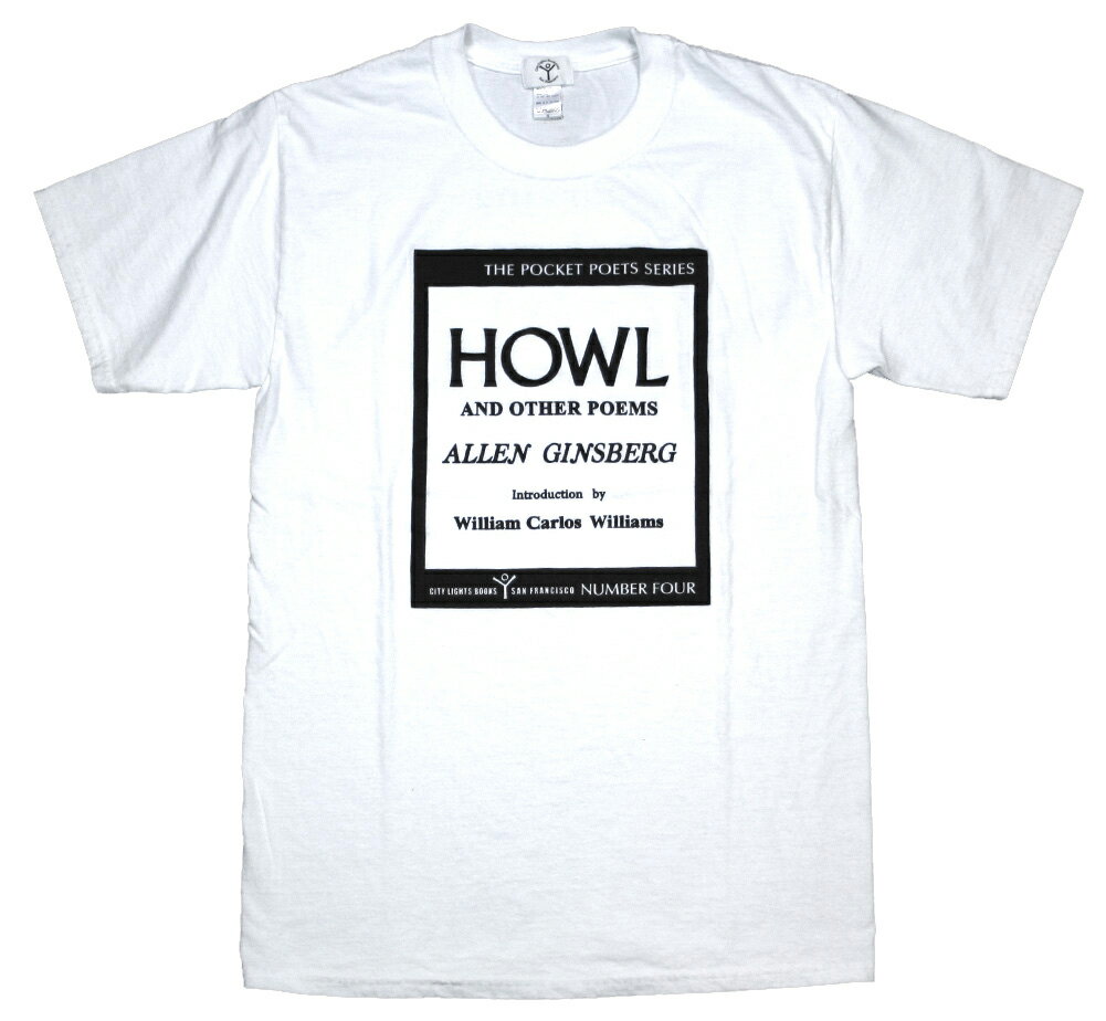 [City Lights Bookstore] Allen Ginsberg / Howl and Other Poems Tee (White) - [VeBECcEubNXgA] AEMYo[O TVc