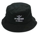  Logo Bucket Hat (Black) - シティ・ライツ・ブックストア ハット