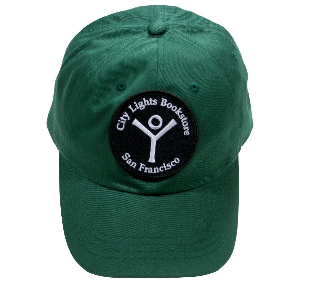 [City Lights Bookstore] Woven Patch Trucker Cap 3 (Forest Green) - シティ・ライツ・ブックストア キャップ