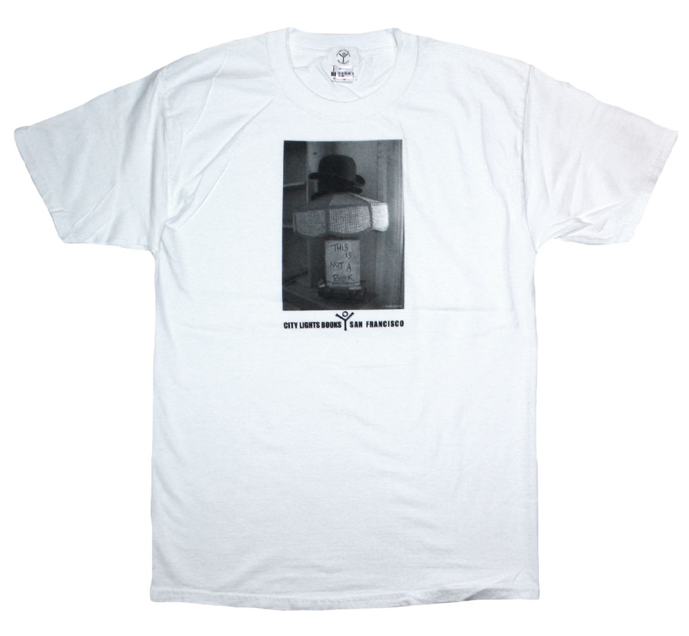  Lawrence Ferlinghetti / THIS IS NOT A BOOK Tee (White) -  ロレンス・ファリンゲッティ Tシャツ