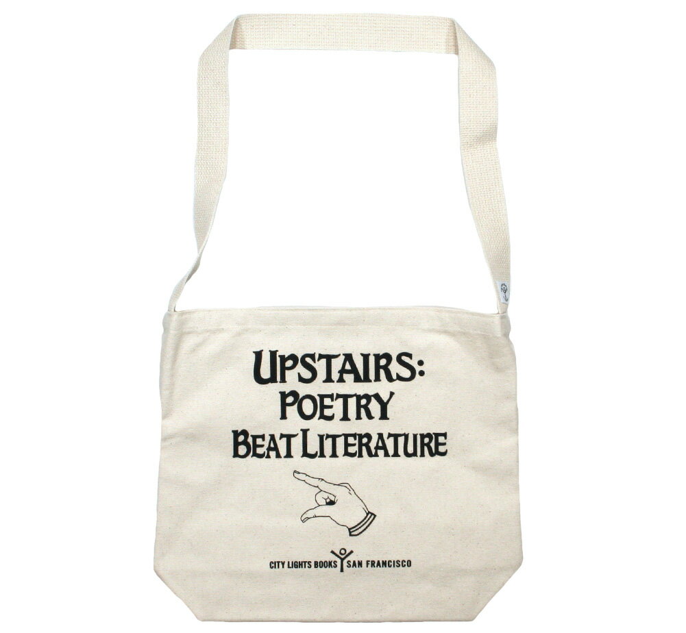 楽天Lury[City Lights Bookstore] Upstairs Shoulder Bag （Natural） - シティ・ライツ・ブックストア / ショルダー・バッグ