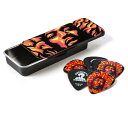 JIMI HENDRIX&#8482; PICK TIN VOODOO FIRE ■材質 : セルロイド ■ゲージ : Heavy ■6枚セット ■型番 : JHPT14H ■デザイン : ILOVEDUST ■正規輸入品 Fifty years ago, Jimi Hendrix closed out a historic festival with an epic two-hour set that included his famous psychedelic rendition of the national anthem. These pick tins commemorate that momentous event with 6 Genuine Celluloid Picks emblazoned with super trippy artwork from award-winning UK-based design cr&#252;e ILOVEDUST.