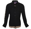 JIMI HENDRIX COLLECTION Gypsy Eyes Dress Shirt (Black) 15078-BLK - ジミ ヘンドリックス シャツ