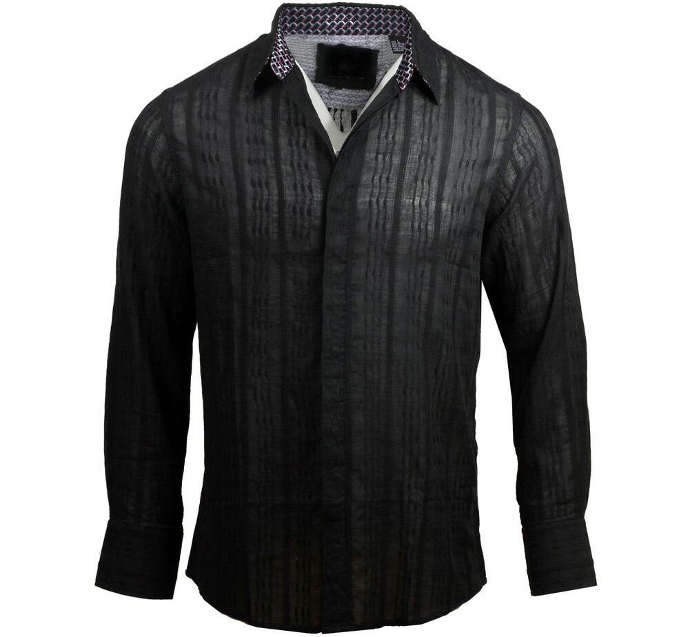 [JIMI HENDRIX COLLECTION] Who Knows Dress Shirt (Black) [RRJH1117B] - W~EwhbNX Vc