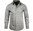 JIMI HENDRIX COLLECTION Hey Joe Dress Shirt (E Grey) RRJH1184-E-GREY - ジミ ヘンドリックス シャツ