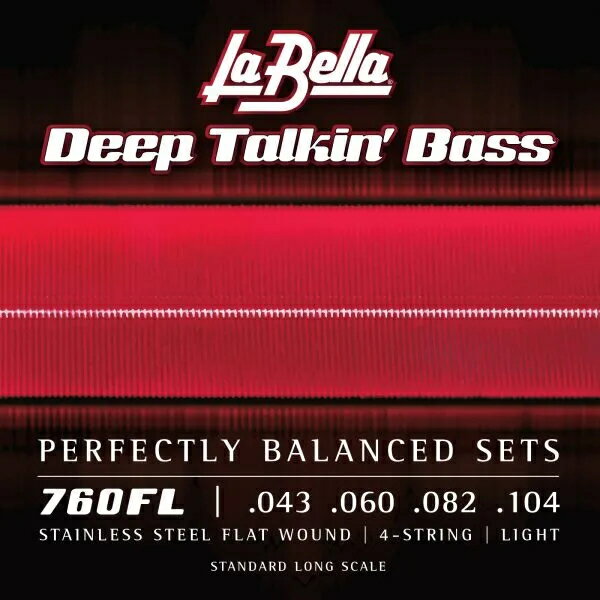 [La Bella] 760FL Deep Talkin’ Bass Flats - Light 43-104 - ラ ベラ ベース 弦
