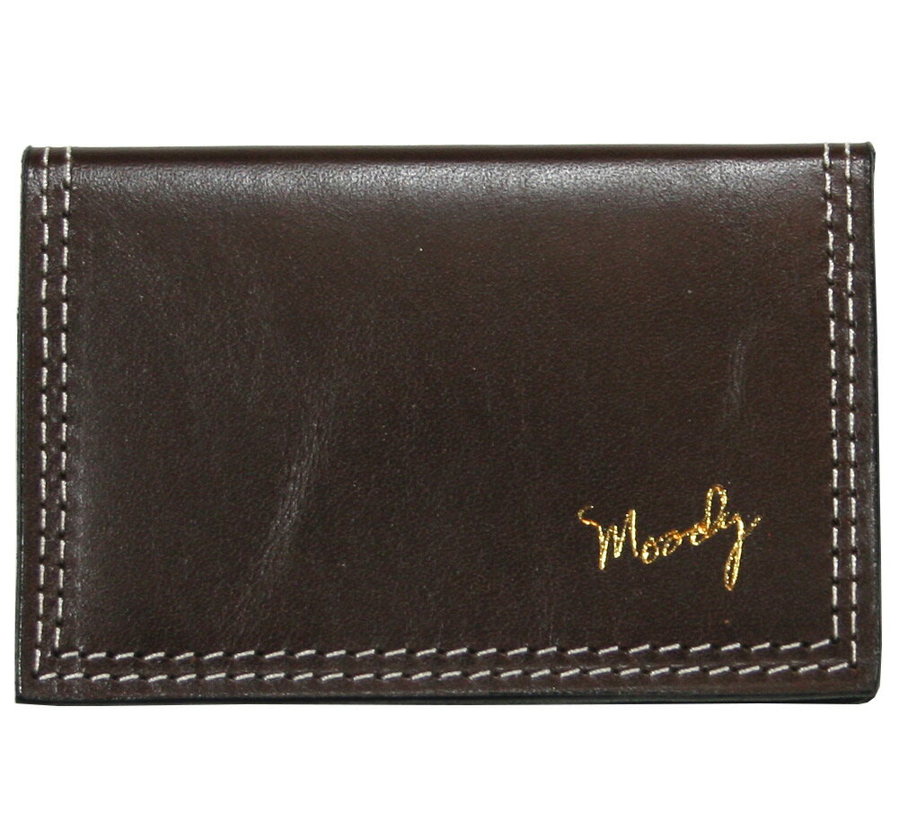 Moody Leather Leather Wallet (Chocolate Brown / Cream) - ムーディー レザー ウォレット