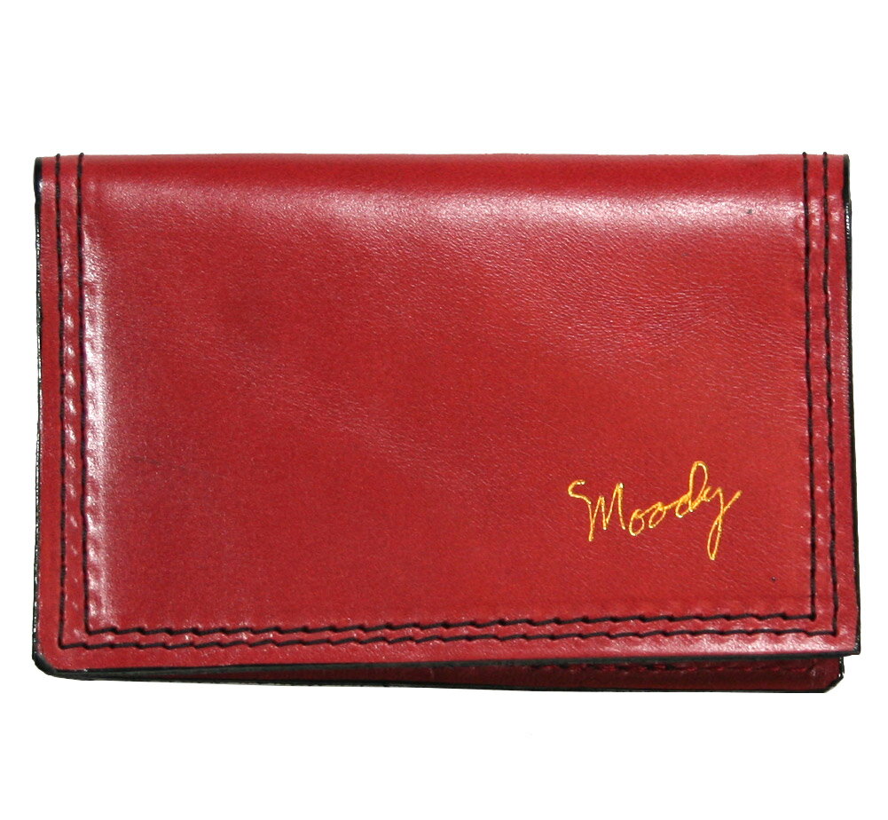 Moody Leather Leather Wallet (Ruby Red / Black) - ムーディー レザー ウォレット