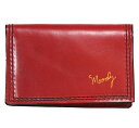  Leather Wallet (Ruby Red / Black) - ムーディー・レザー・ウォレット