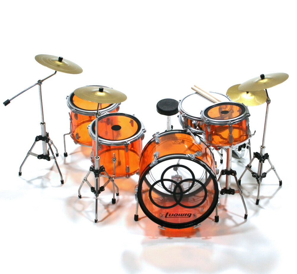 [Ludwig] John Bonham / Amber Vistalite Mini Drum Kit - レッド・ツェッペリン ジョン・ボーナム ミニチュア ドラム キット