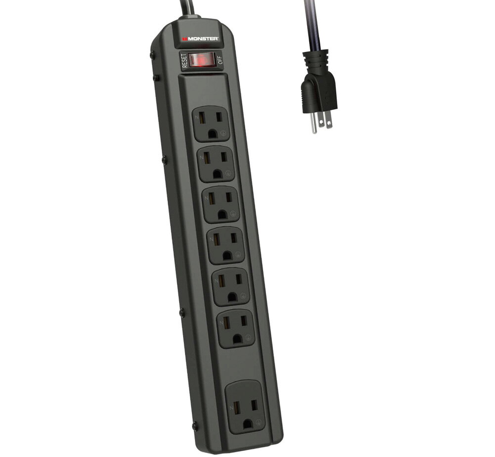 MONSTER POWER 8000 Monster Power は、高いサージ保護性能とノイズフィルタリング機能により、大切な機材を電源トラブルから保護する高性能電源プロテクターです。Fireproof MOV と Dual Mode 保護回路を搭載し、急な電圧変化や電源トラブルから機材をしっかり保護。さらに、大型ACアダプターにも対応しやすい広間隔コンセント設計と、高耐久スチール製トップカバーを採用。ライブやスタジオ、自宅など、さまざまな環境で安心して使用できます。 Fireproof MOV によるサージ保護 急激な電圧変化から接続機器を保護するFireproof MOVテクノロジーを採用。最大1350ジュールのサージ保護性能を備え、大切な音響機器や楽器周辺機器を電源トラブルから保護します。 Clean Powerフィルタリング 電源ラインから入り込むEMI／RFIノイズを低減するClean Powerフィルタリングを搭載。オーディオ機器やレコーディング機器などへのノイズの影響を抑えます。 7口ACコンセントを備えた実用設計 複数の機器をまとめて接続できる7口のACコンセントを装備。堅牢なメタル筐体を採用し、スタジオやライブ、自宅での制作環境など幅広い用途に対応します。 [SPEC] SPEC 仕様 製品タイプ サージ保護機能付きパワーディストリビューター ACコンセント 7口 サージ保護性能 1350J ノイズフィルタリング EMI／RFIフィルタリング 保護技術 Fireproof MOV&reg;テクノロジー 電源ケーブル長 約1.2m 電源プラグ ストレート 製品サイズ 313 × 60 × 35mm 製品重量 600g パッケージサイズ 34.5 × 11.5 × 4cm 総重量（パッケージ含む） 610g 生産国 中国