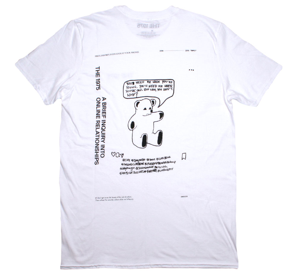 The 1975 / A Brief Inquiry into Online Relationships Tee 2 (White) - 1975 Tシャツ