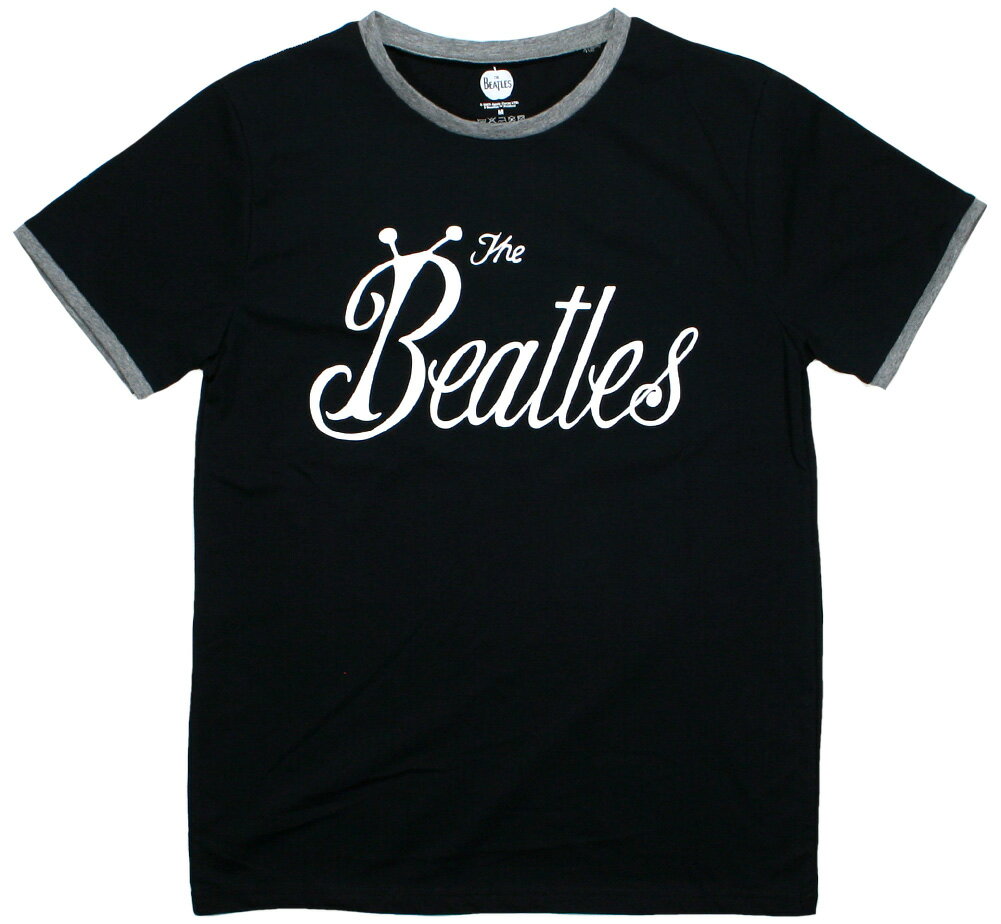 The Beatles / Bug Logo Ringer Tee 2 (Black) - ザ・ビートルズ Tシャツのサムネイル