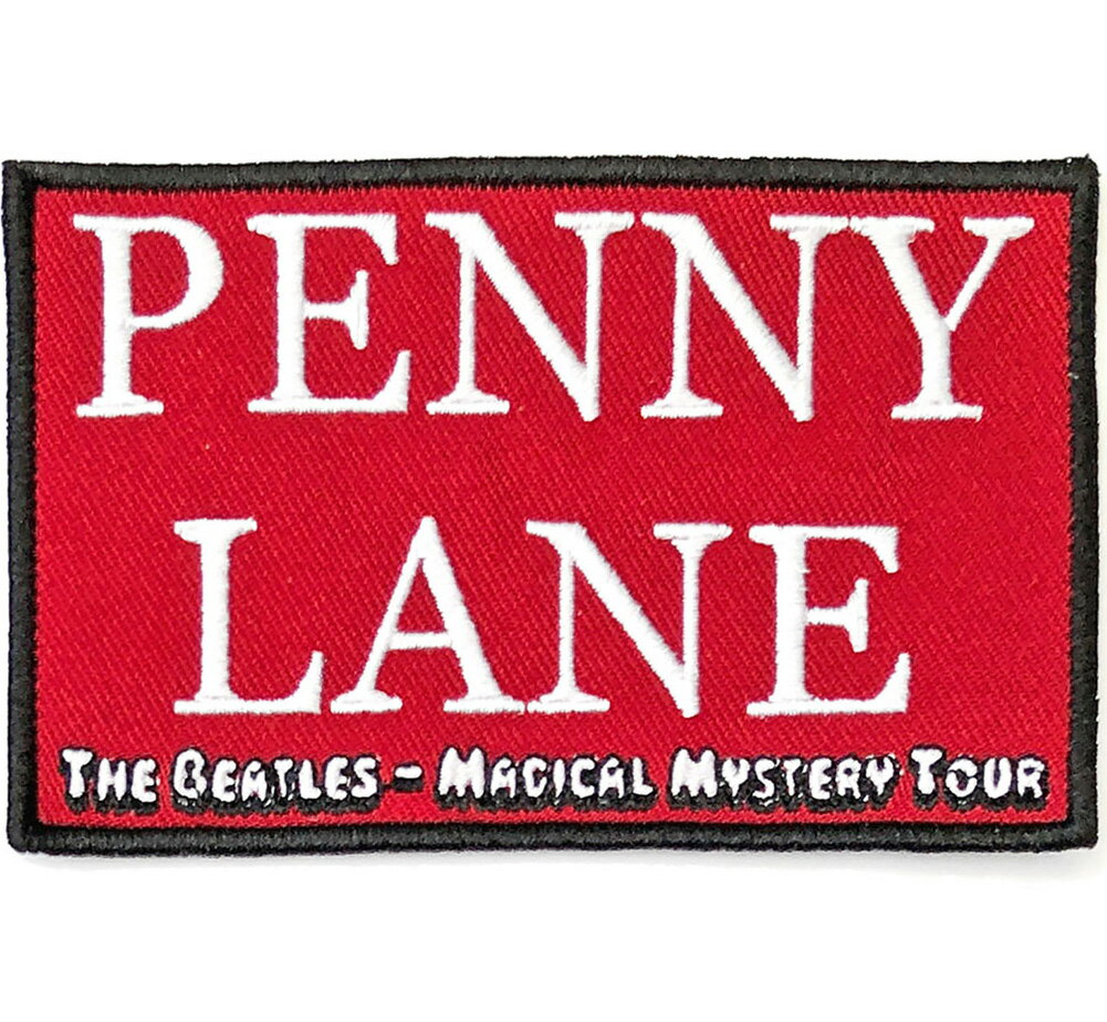 The Beatles / Penny Lane Patch 2 (Red) - ザ・ビートルズ ワッペン