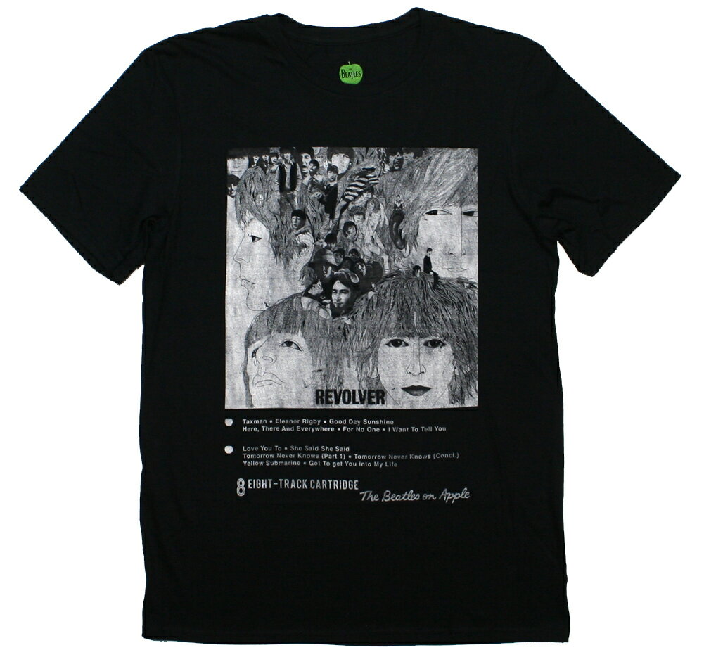 The Beatles / Revolver Tee 8 (Black) - ザ・ビートルズ Tシャツ