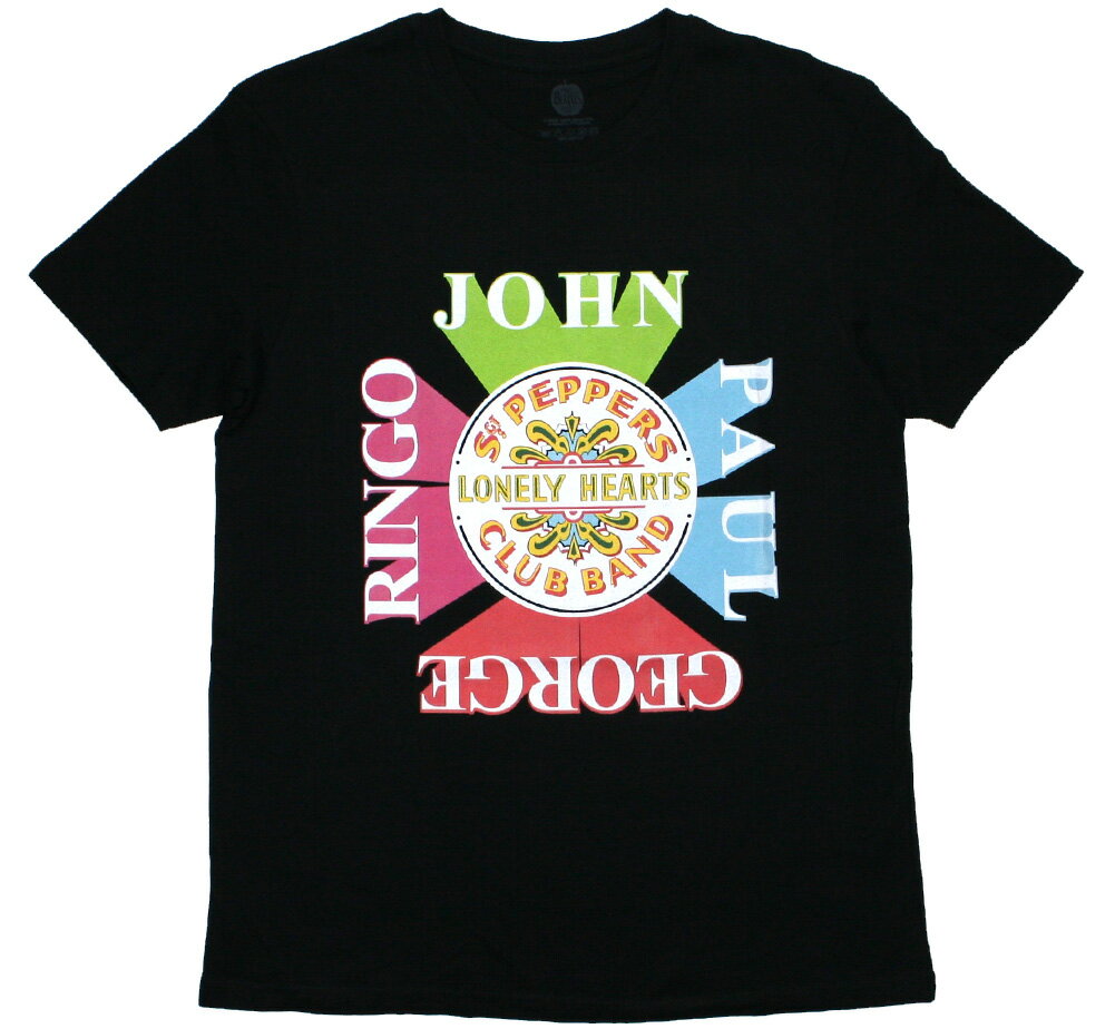 The Beatles / Sgt. Pepper's Lonely Hearts Club Band Tee 7 (Black) - ザ・ビートルズ Tシャツ