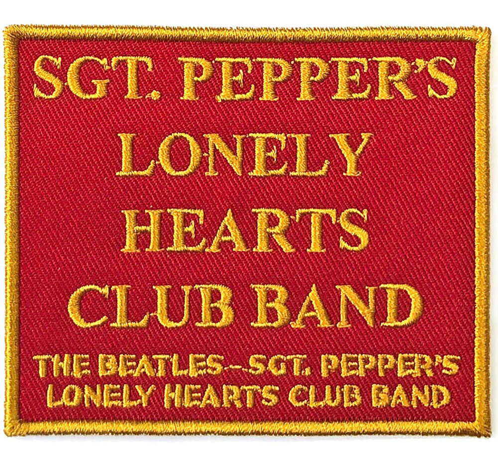 The Beatles / Sgt. Pepper's Lonely Hearts Club Band Patch 2 (Red) - ザ・ビートルズ ワッペン