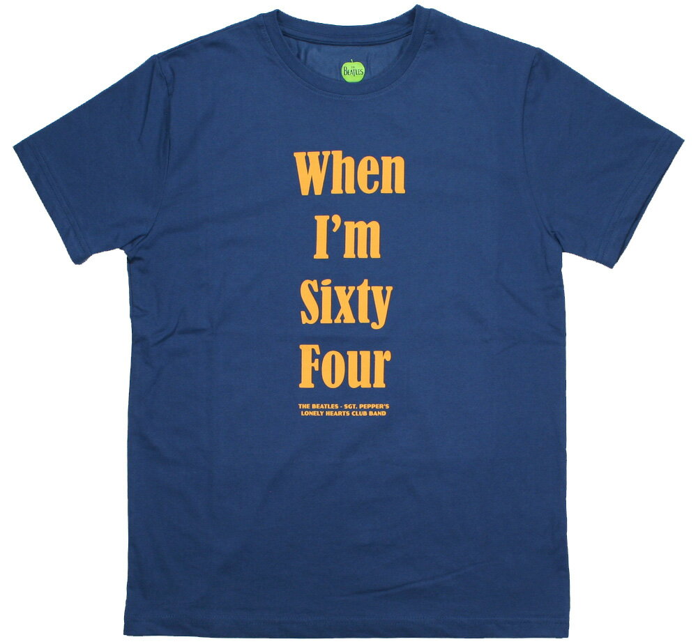 The Beatles / When I'm Sixty-Four Tee 2 (Denim Blue) - ザ・ビートルズ Tシャツ