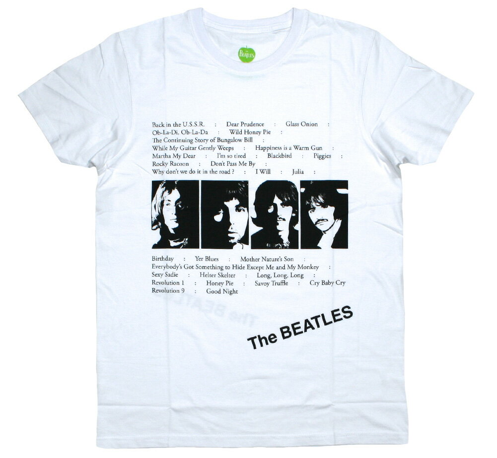 The Beatles / The BEATLES (The White Album) Tee 2 (White) - ザ・ビートルズ Tシャツ画像