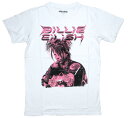 Billie Eilish / Purple Illustration Tee (White) - ビリー アイリッシュ Tシャツ