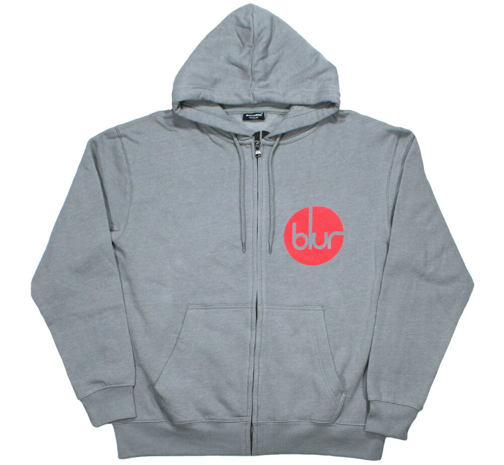 Blur / Circle Logo Zipped Hoodie (Grey) - u[ Wbv p[J