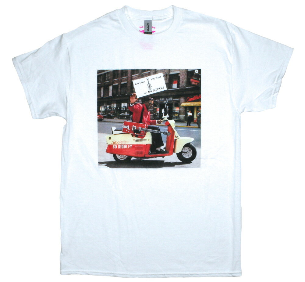 Bo Diddley / Have Guitar Will Travel Tee (White) - ボ・ディドリー Tシャツ