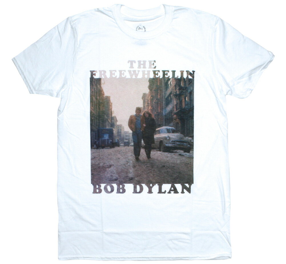 Bob Dylan / The Freewheelin' Bob Dylan Tee (White) - ボブ・ディラン Tシャツ