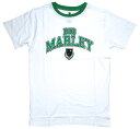 Bob Marley / Collegiate Crest Ringer Tee (White) - {uE}[[ TVc