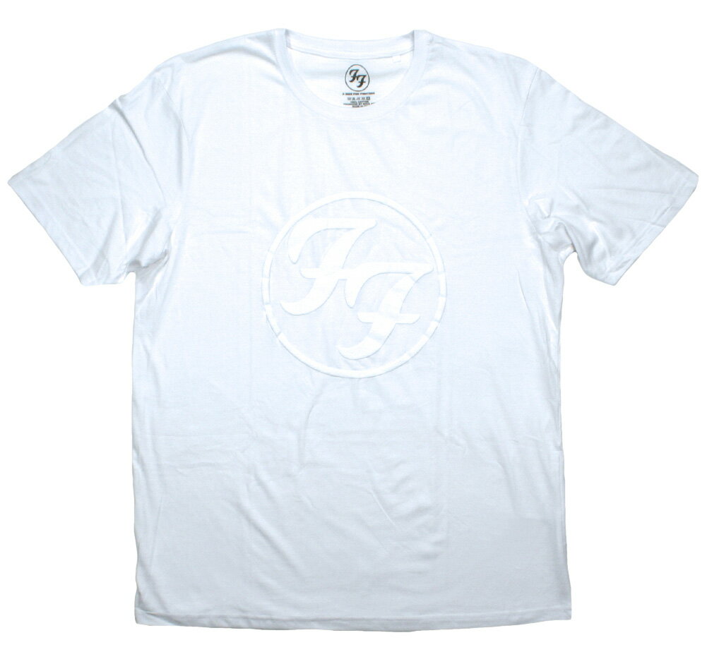 Foo Fighters / FF Logo Tee 2 (Hi-Build) (White) - t[Et@C^[Y TVc