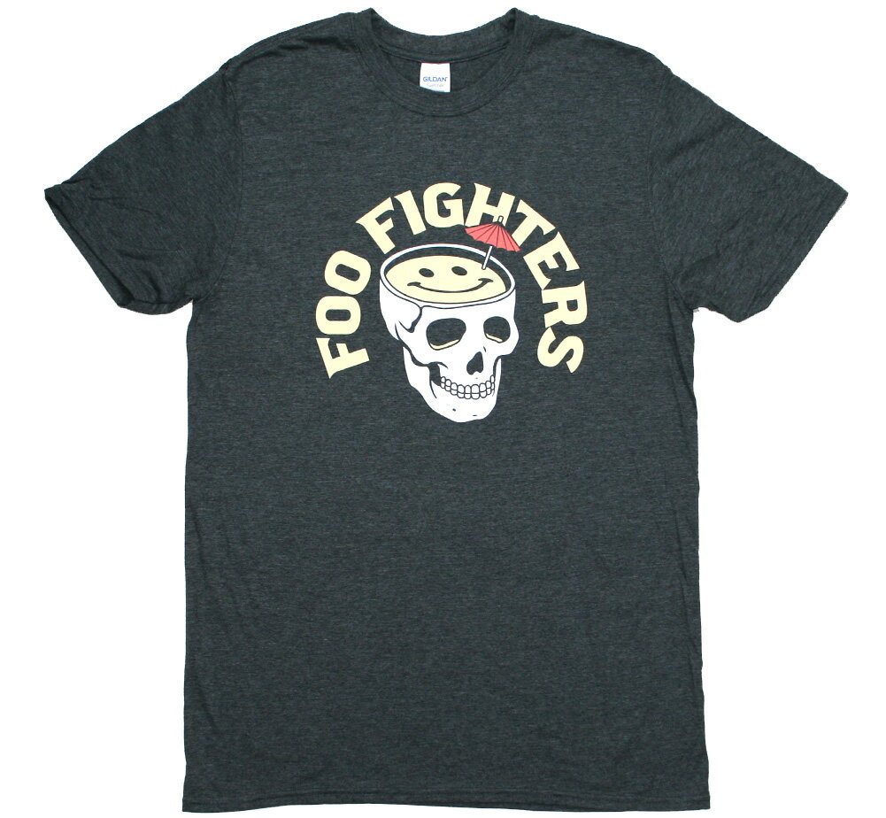 Foo Fighters / Skull Cocktail Tee (Charcoal Grey) - t[Et@C^[Y TVc