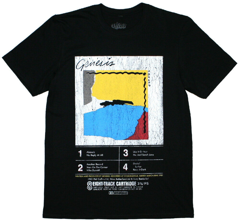 Genesis / Abacab Tee (Black) - ジェネシス Tシャツ