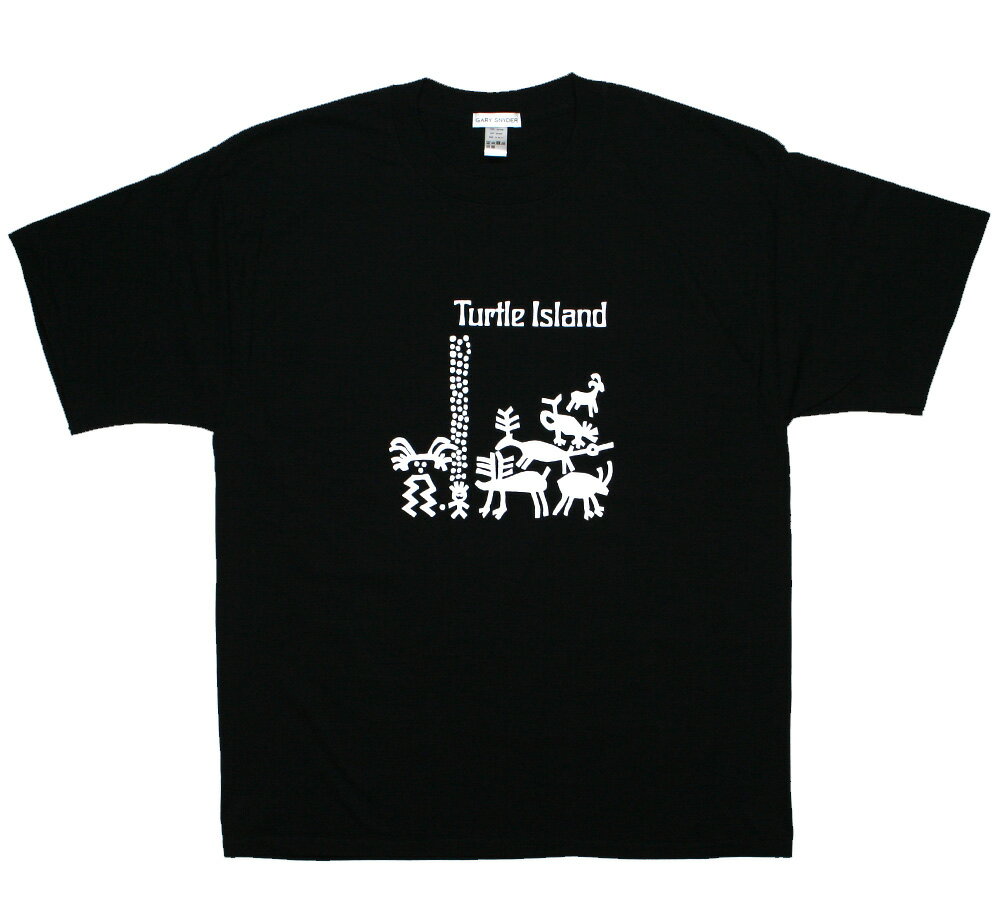 [Gary Snyder] Turtle Island Tee 2 (Black) - ゲーリー・スナイダー Tシャツ