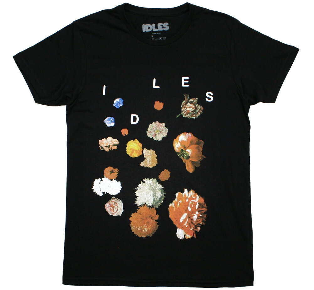 Rakuten - Idles / Flowers Tee (Black) - アイドルズ Tシャツ