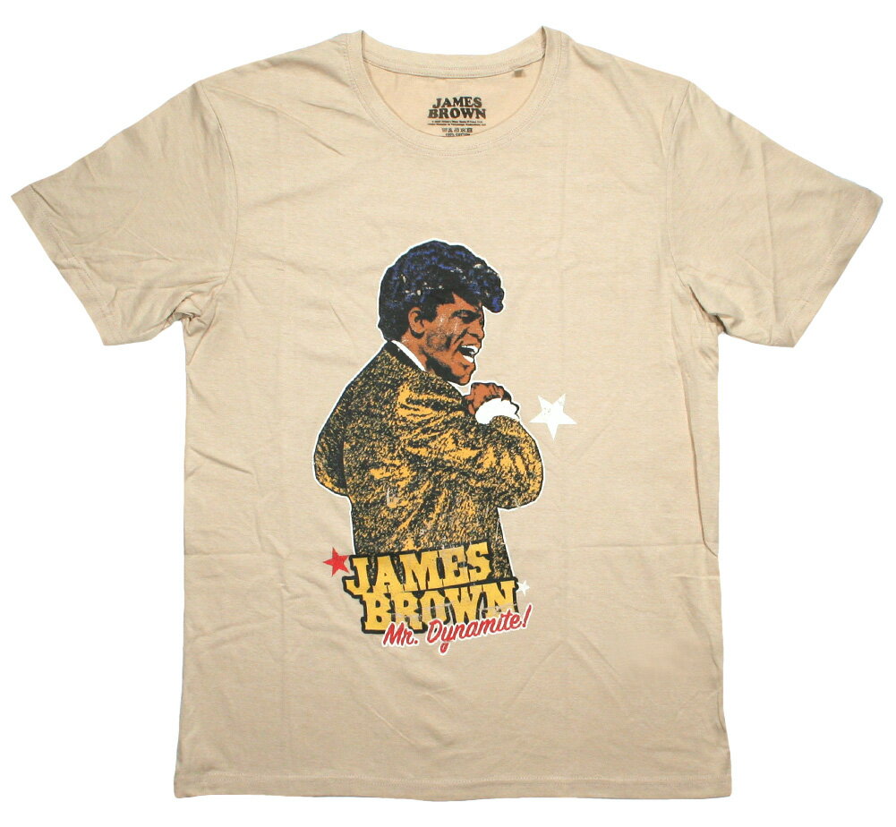 James Brown / Mr. Dynamite Tee (Sand) - ジェームス ブラウン Tシャツ