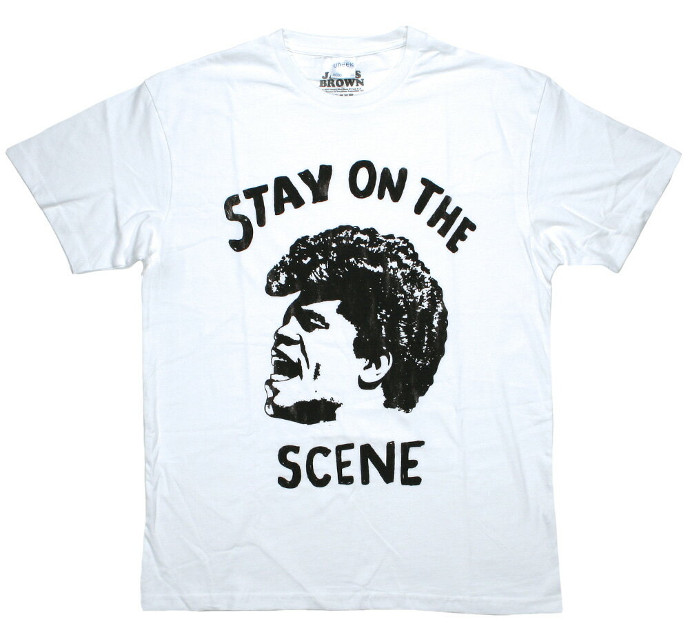 James Brown / Stay on the Scene Tee (White) - ジェームス ブラウン Tシャツ