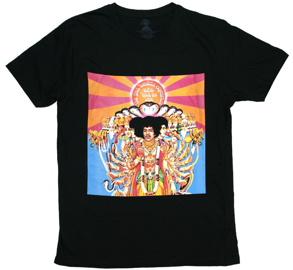 The Jimi Hendrix Experience / Axis: Bold as Love Tee 2 (Black) - ジミ ヘンドリックス Tシャツ