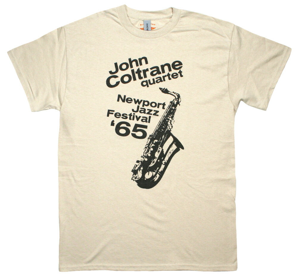 John Coltrane / Newport Jazz Festival Tee 1 (Sand) - ジョン・コルトレーン Tシャツ