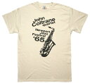 John Coltrane / Newport Jazz Festival Tee 1 (Sand) - ジョン コルトレーン Tシャツ